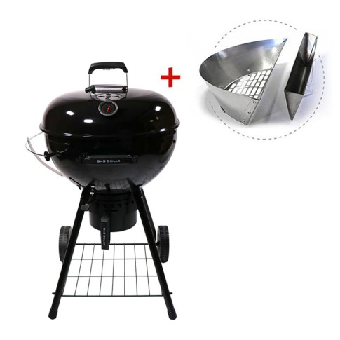 Угольный гриль SnS Kettle Black Edition, с корзиной SnS, 57 см, черный в Самаре