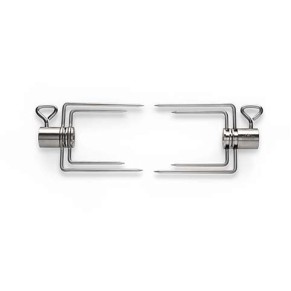 Комплект из 2-х складных зажимов для вертела (нерж.сталь)