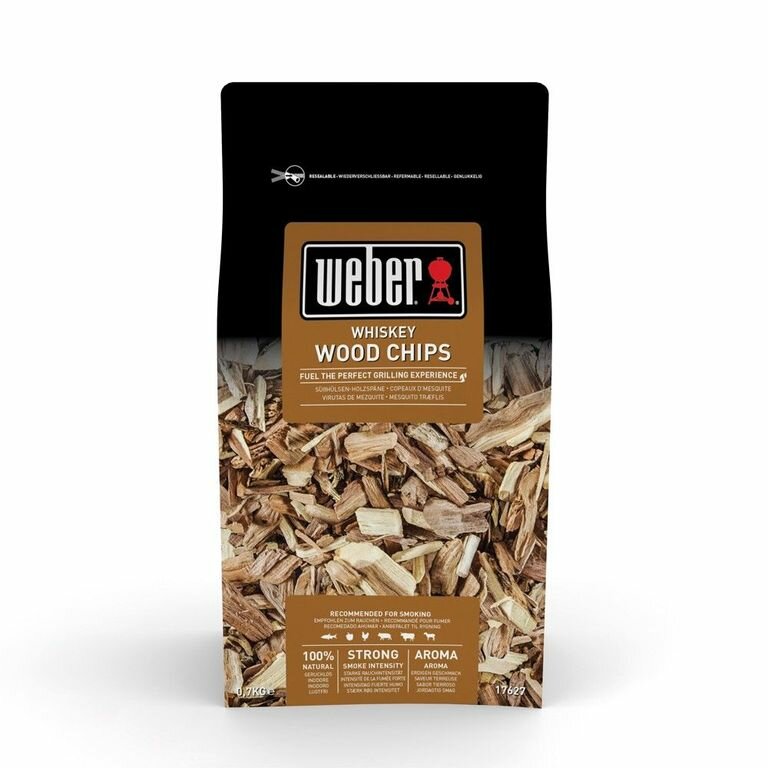 Щепа для копчения Weber, дуб виски, 700 гр