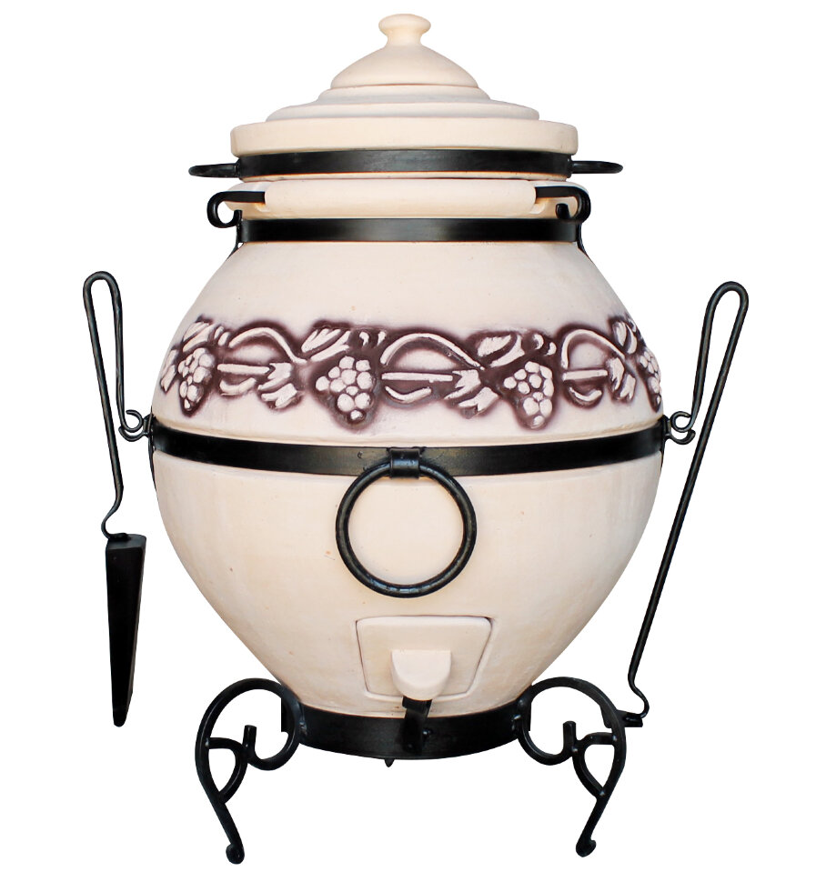 Тандыр "Легенды" глазурь (Арт-тандыр), 27 см