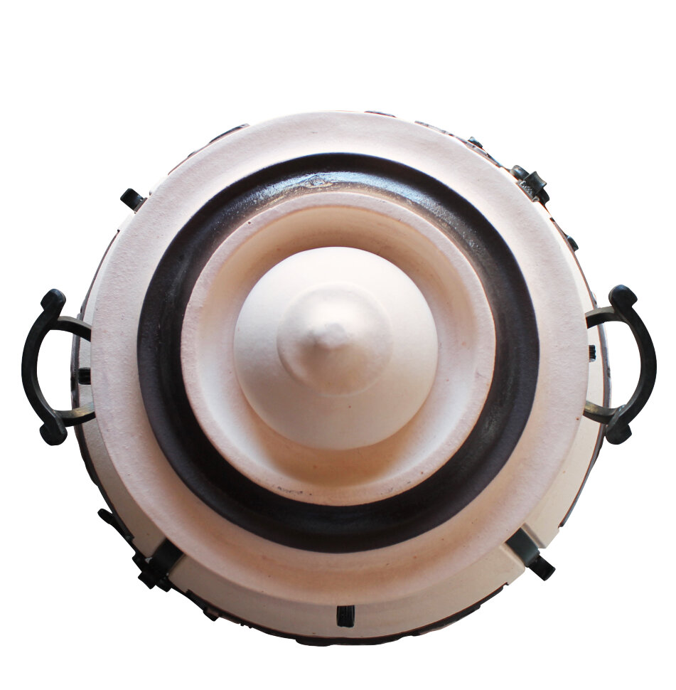 Тандыр "Ханская охота" (Арт-тандыр) глазурь с термодатчиком, 27см