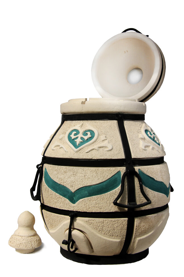 Тандыр "Дастархан" (Амфора) с откидной крышкой, 31 см